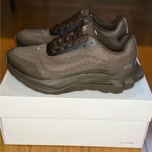 ALO Yoga Dark Brown Platform Sneakers